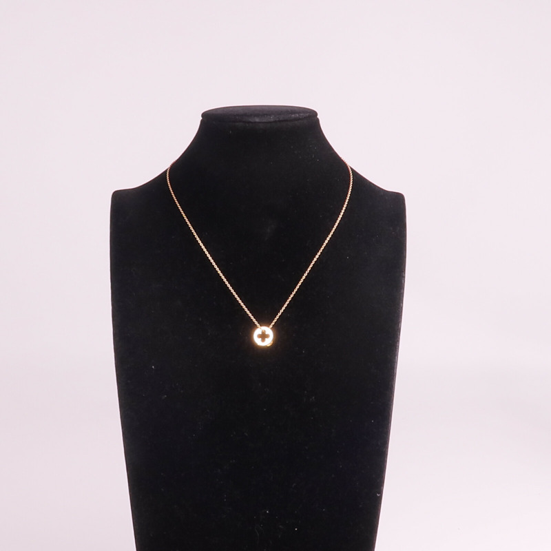 LOUIS VUITTON 18K玫瑰金Empreinte Pendant項鍊-9