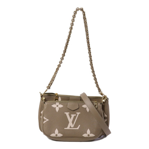 LOUIS VUITTON Monogram Empreinte Multi Pochette Accessoires金扣手挽肩背兩用袋