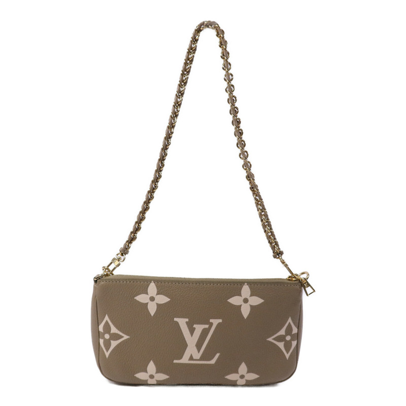 LOUIS VUITTON Monogram Empreinte Multi Pochette Accessoires金扣手挽肩背兩用袋-1