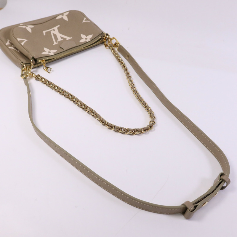 LOUIS VUITTON Monogram Empreinte Multi Pochette Accessoires金扣手挽肩背兩用袋-7