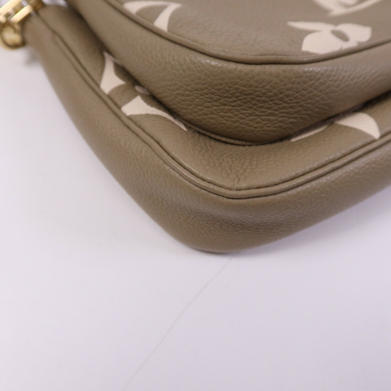 LOUIS VUITTON Monogram Empreinte Multi Pochette Accessoires金扣手挽肩背兩用袋-9