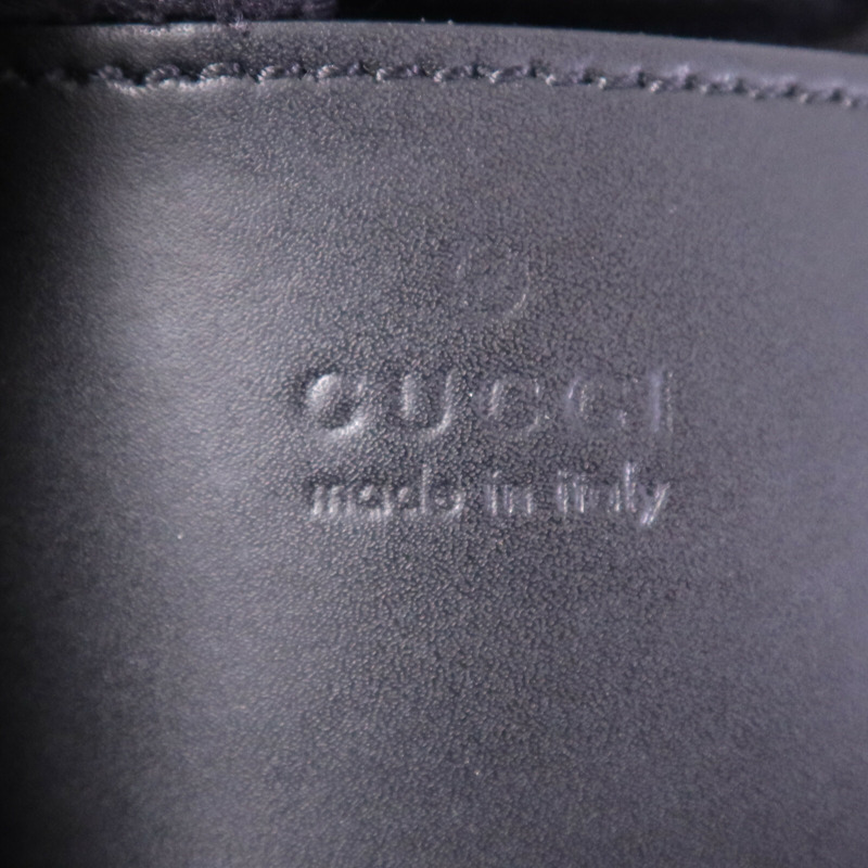 GUCCI 塗層帆布GG Supreme Mini銀扣手挽肩背兩用袋-5