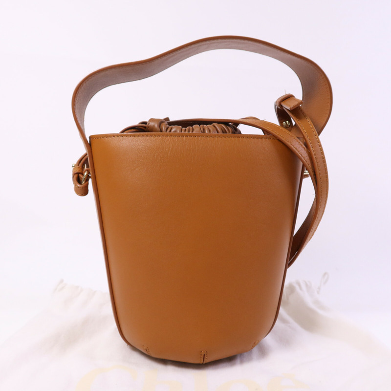 Chloe 牛皮皮革Sense Bucket Tote Bag金扣手挽肩背兩用袋-8