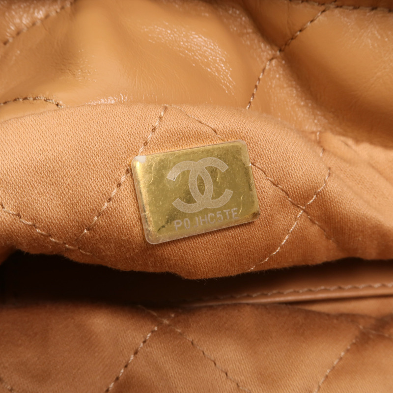 CHANEL 牛皮皮革Chanel 22 Mini金扣鏈帶肩背袋-6