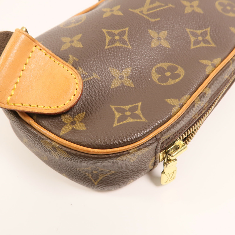 LOUIS VUITTON Monogram Pochette Gange金扣肩背袋-10