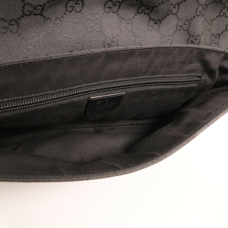 GUCCI 尼龍Waist Bag銀扣腰包-4