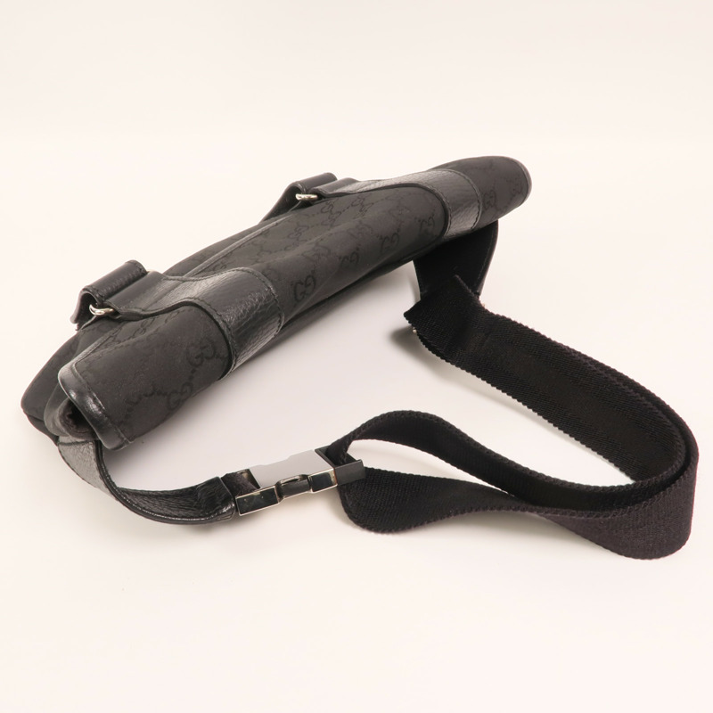 GUCCI 尼龍Waist Bag銀扣腰包-7