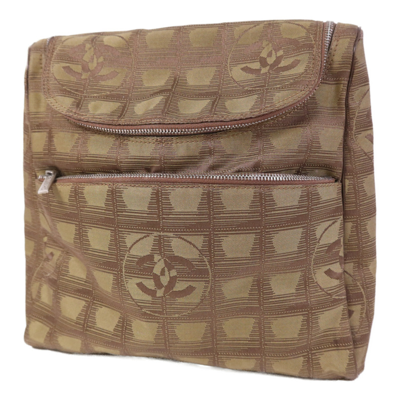 CHANEL 尼龍New Travel Line Backpack銀扣背包-2