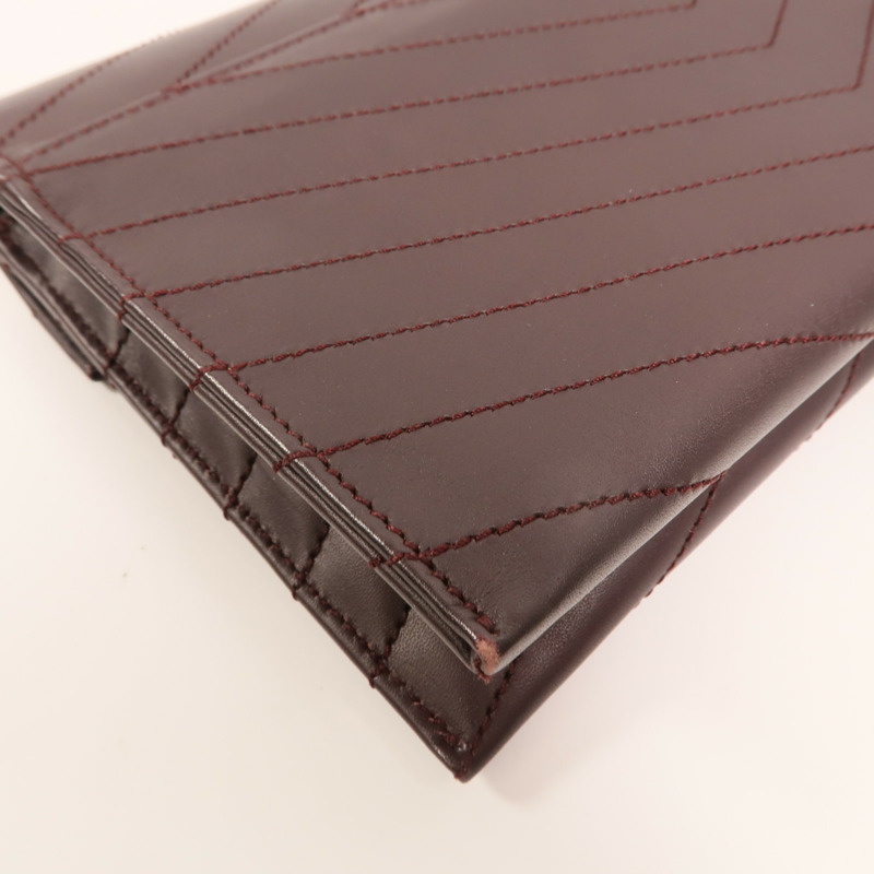 YVES SAINT LAURENT 牛皮皮革Clutch金扣手拿包-11