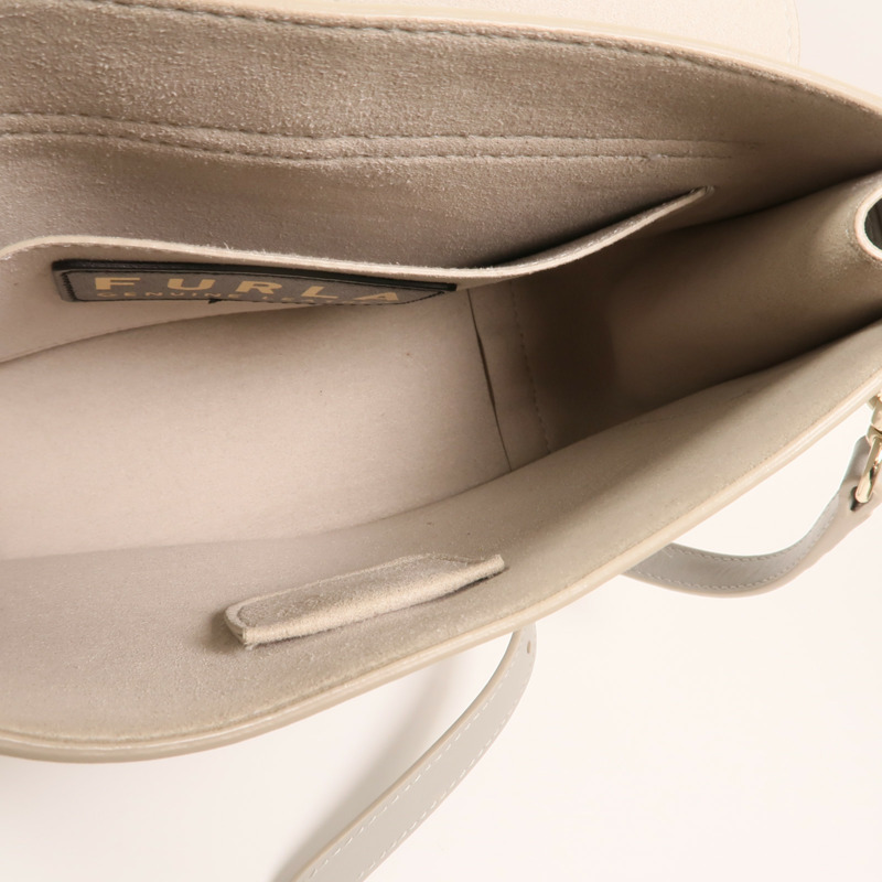 Furla 皮革Shoulder Bag金扣手挽肩背兩用袋-4