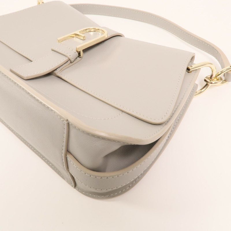 Furla 皮革Shoulder Bag金扣手挽肩背兩用袋-8