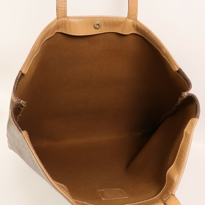 CELINE 塗層帆布Tote Bag金扣手挽袋-4