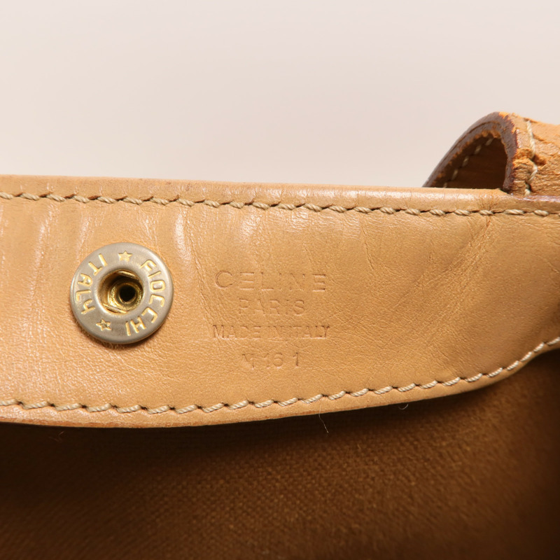 CELINE 塗層帆布Tote Bag金扣手挽袋-6