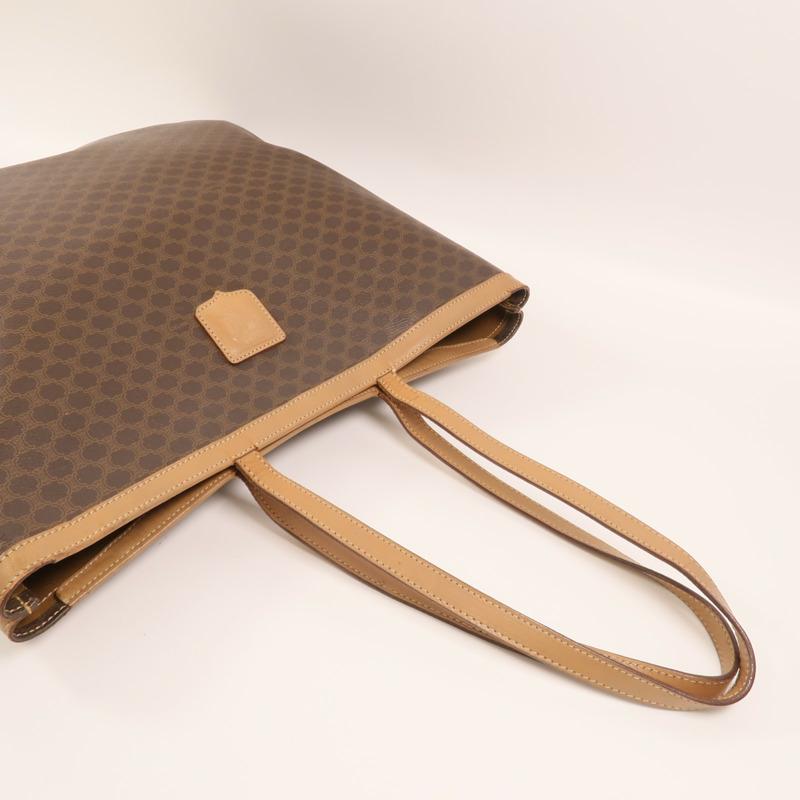 CELINE 塗層帆布Tote Bag金扣手挽袋-7