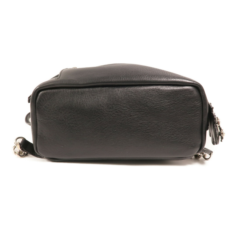 FENDI 牛皮皮革Roma Backpack銀扣背包-3