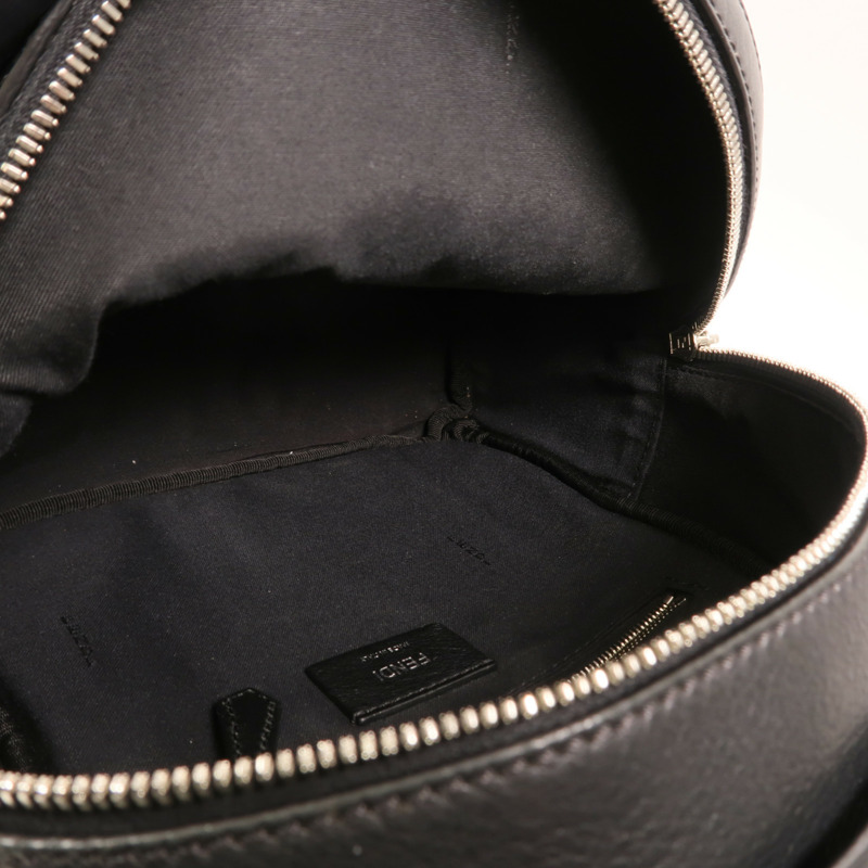 FENDI 牛皮皮革Roma Backpack銀扣背包-4
