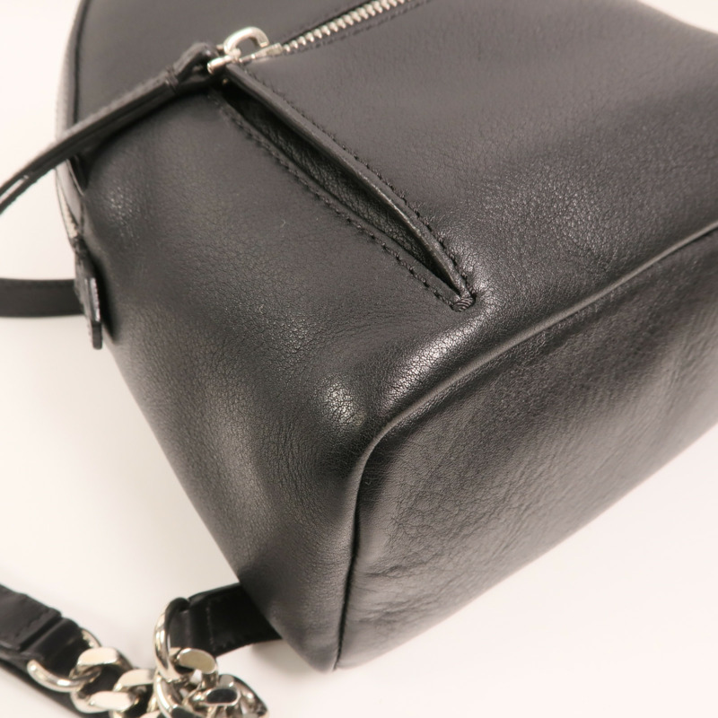 FENDI 牛皮皮革Roma Backpack銀扣背包-10