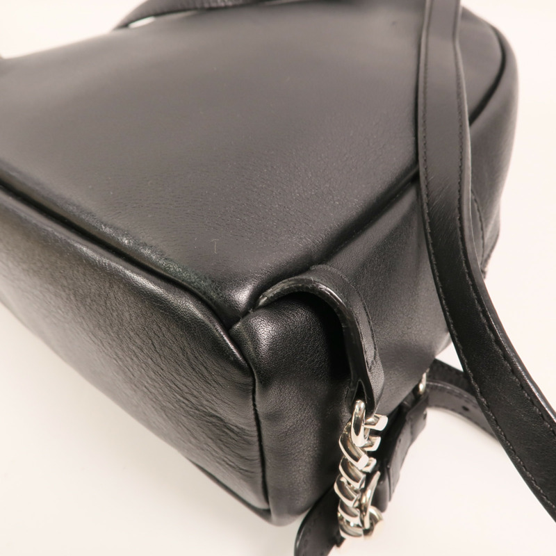 FENDI 牛皮皮革Roma Backpack銀扣背包-11