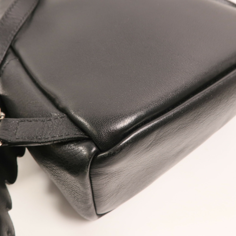 FENDI 牛皮皮革Roma Backpack銀扣背包-12