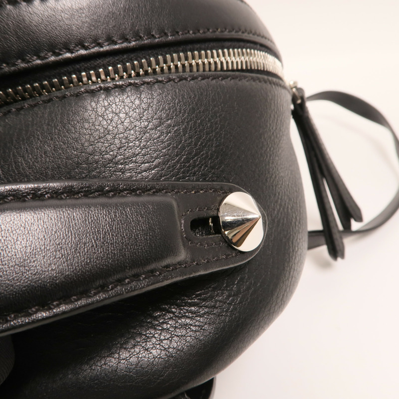 FENDI 牛皮皮革Roma Backpack銀扣背包-13