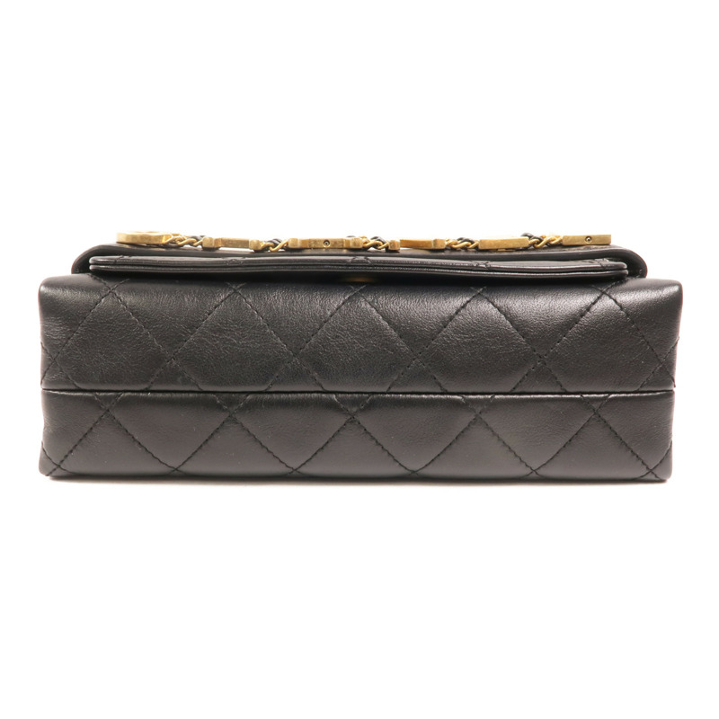 CHANEL 牛皮皮革Enchained Flap金扣鏈帶肩背袋-3