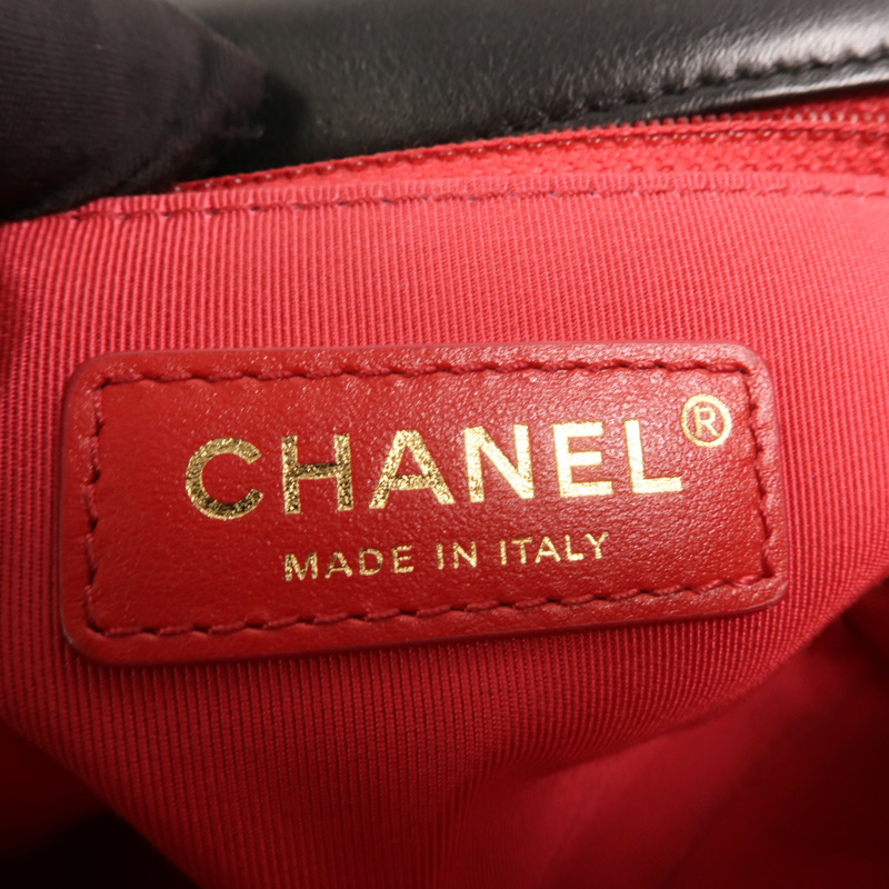 CHANEL 牛皮皮革Enchained Flap金扣鏈帶肩背袋-5