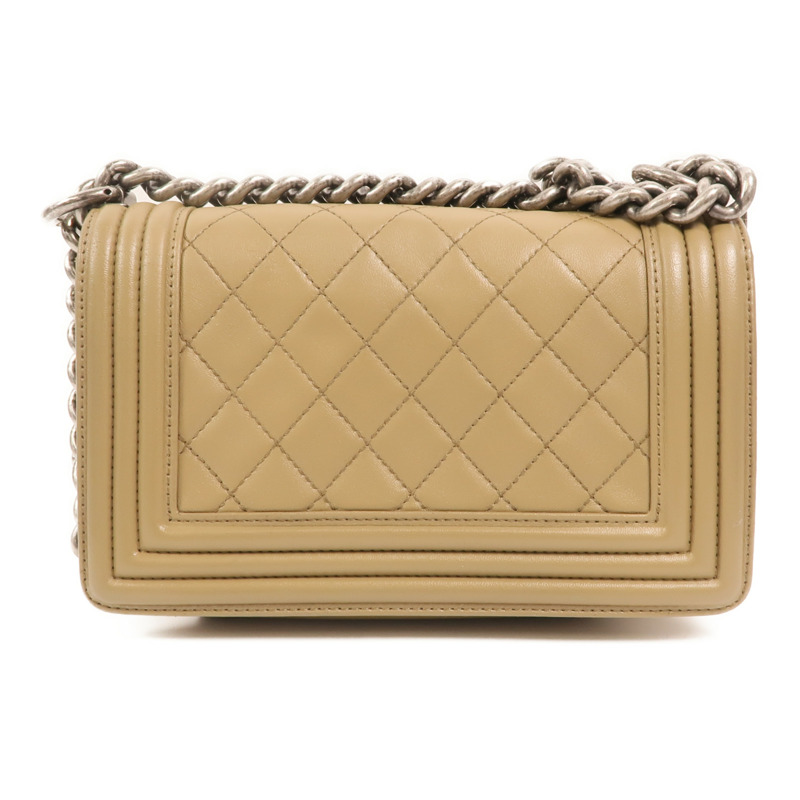 CHANEL 羊皮皮革Boy 20鏈帶肩背袋-1