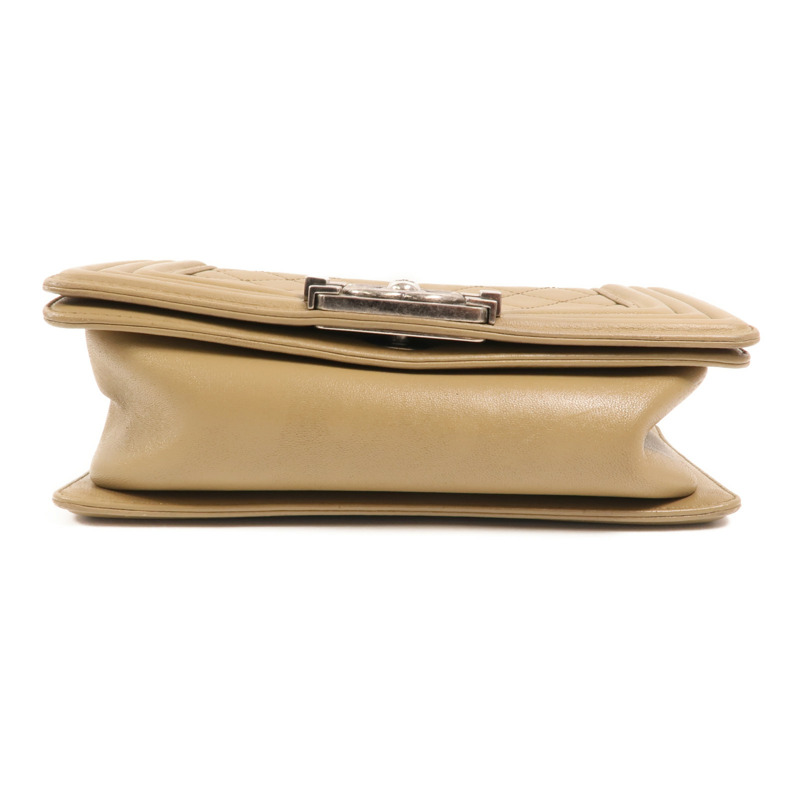 CHANEL 羊皮皮革Boy 20鏈帶肩背袋-3