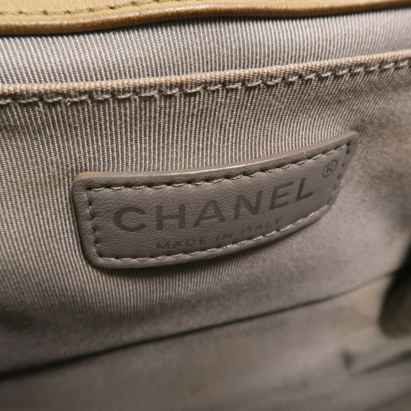 CHANEL 羊皮皮革Boy 20鏈帶肩背袋-5