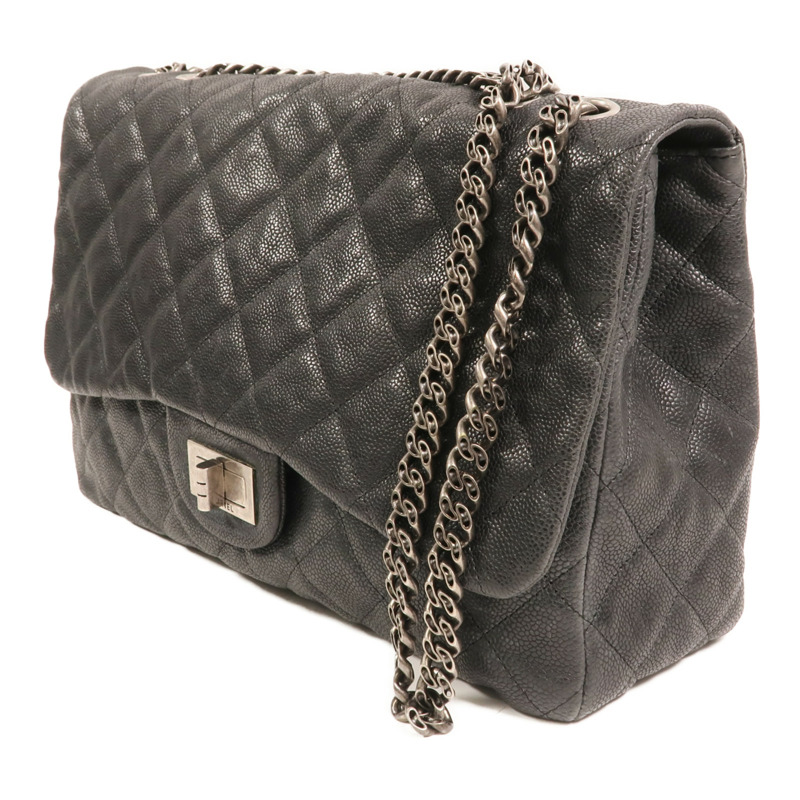 CHANEL 牛皮皮革2.55 Flap Bag鏈帶肩背袋-2