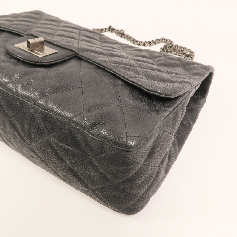 CHANEL 牛皮皮革2.55 Flap Bag鏈帶肩背袋-10