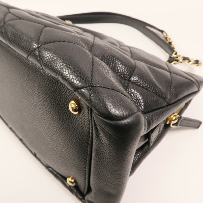 CHANEL 牛皮皮革Timeless CC Tote Bag金扣鏈帶手挽袋-8