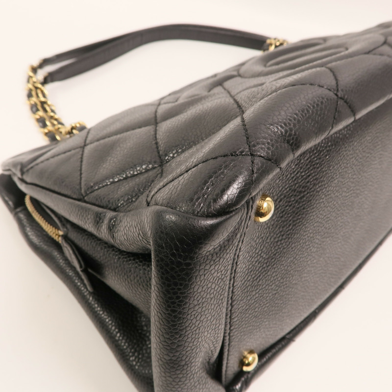 CHANEL 牛皮皮革Timeless CC Tote Bag金扣鏈帶手挽袋-9