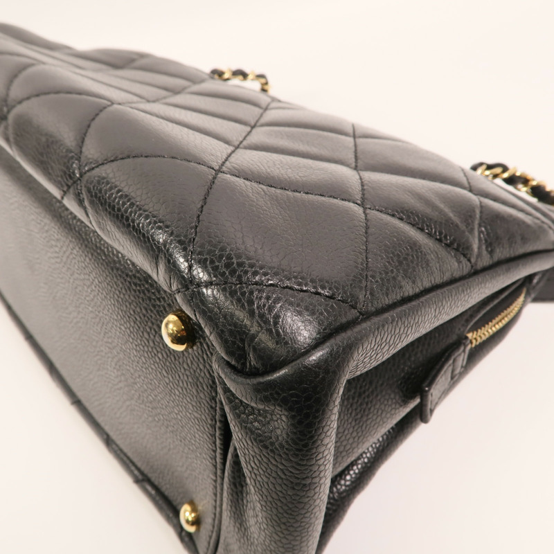 CHANEL 牛皮皮革Timeless CC Tote Bag金扣鏈帶手挽袋-10