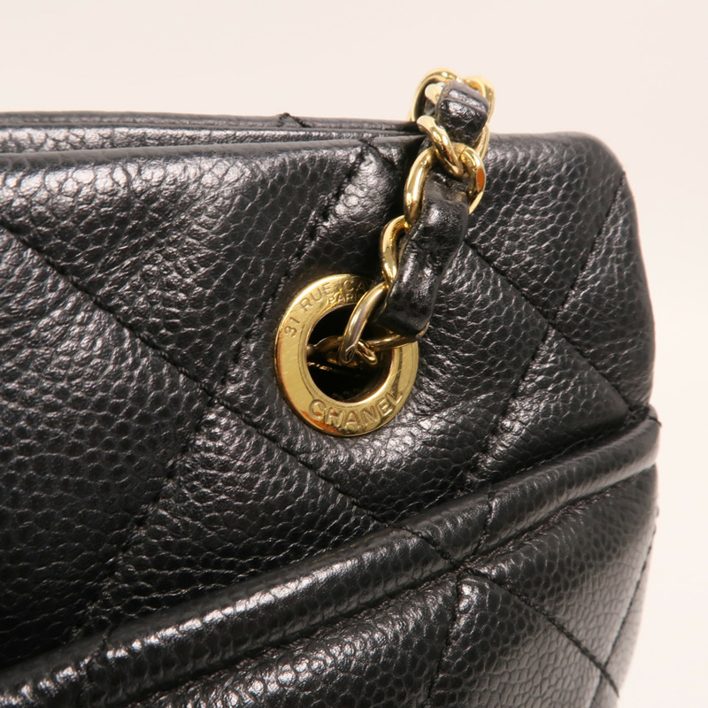 CHANEL 牛皮皮革Timeless CC Tote Bag金扣鏈帶手挽袋-12