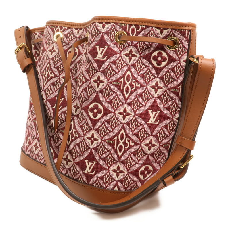 LOUIS VUITTON Monogram Jacquard Since 1854 Petit Noe金扣肩背袋-2