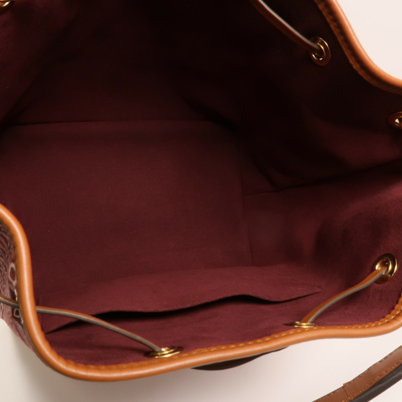 LOUIS VUITTON Monogram Jacquard Since 1854 Petit Noe金扣肩背袋-4