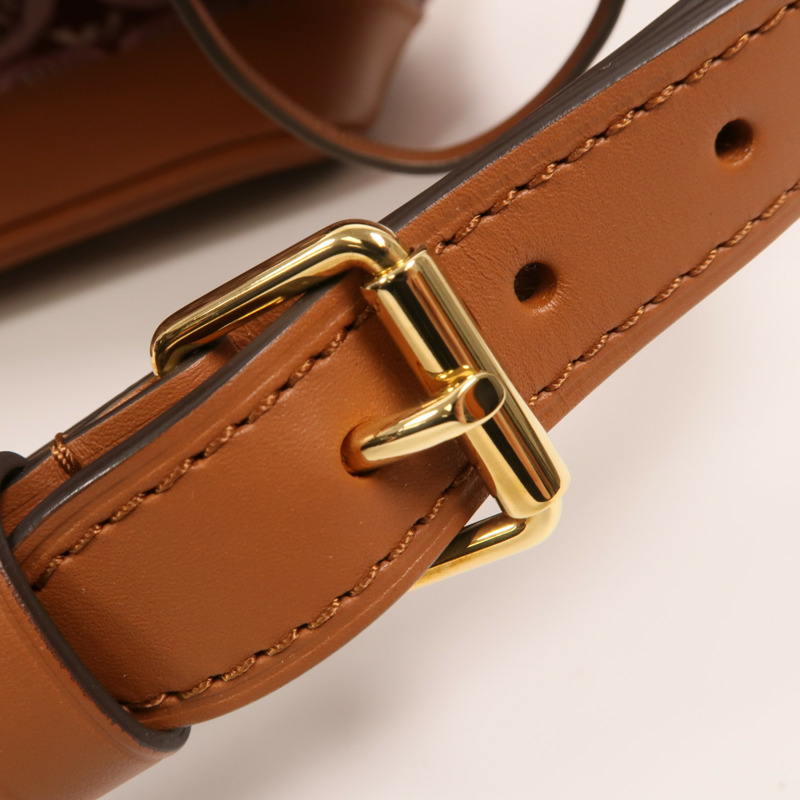 LOUIS VUITTON Monogram Jacquard Since 1854 Petit Noe金扣肩背袋-13