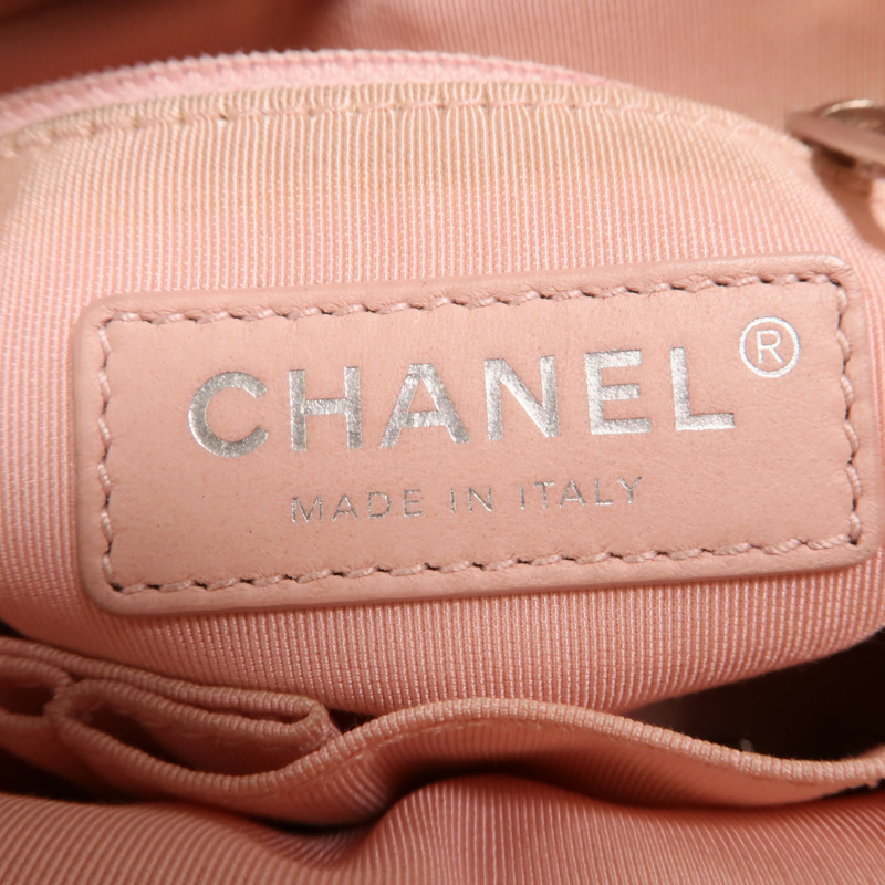 CHANEL 牛皮皮革Gabrielle鏈帶肩背袋-5