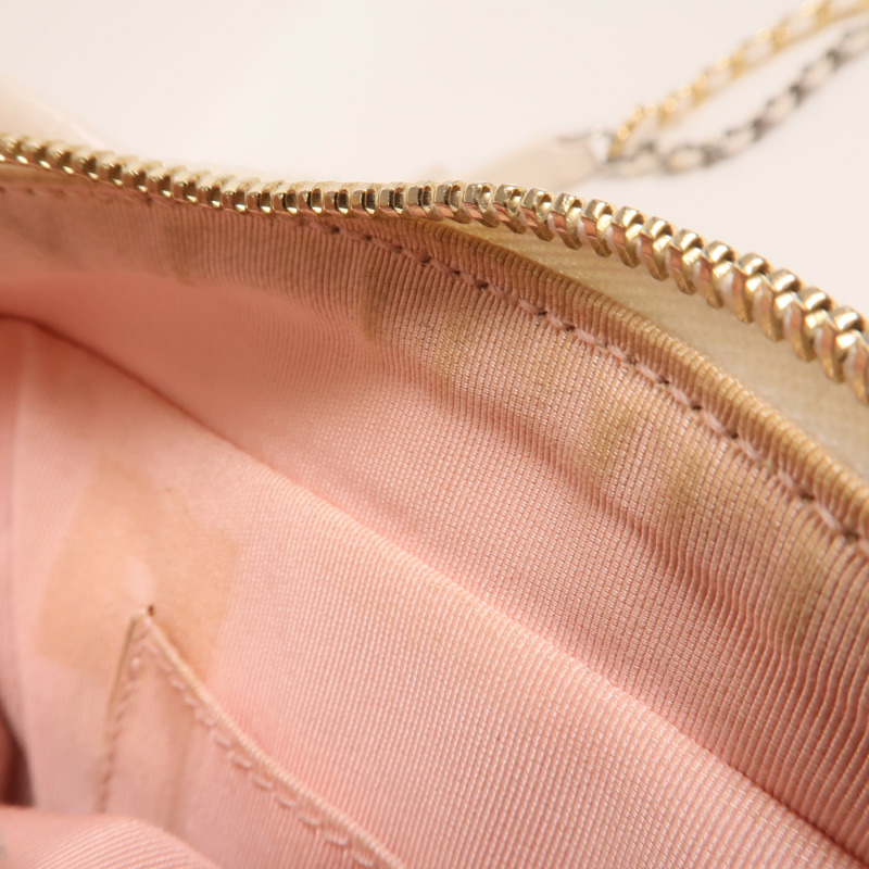 CHANEL 牛皮皮革Gabrielle鏈帶肩背袋-15