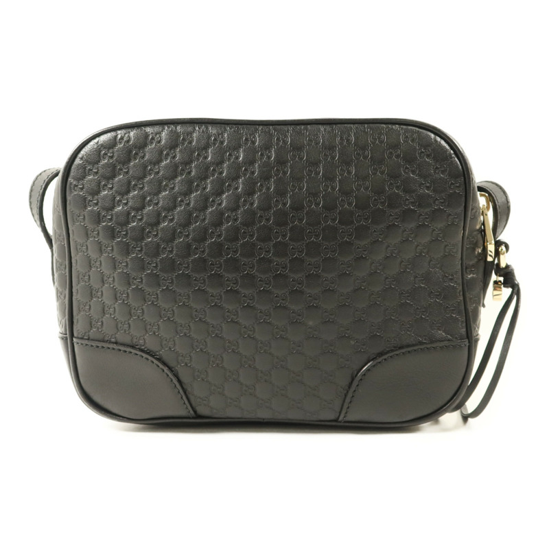 GUCCI 牛皮皮革Mini Bree金扣肩背袋-1