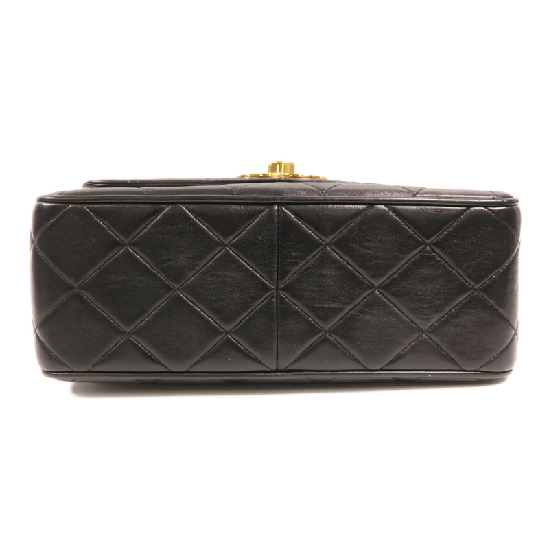 CHANEL 羊皮皮革Vintage Chain Shoulder金扣鏈帶肩背袋-3