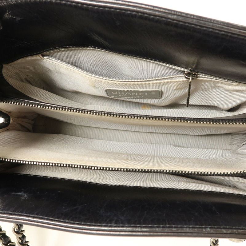 CHANEL 牛皮皮革Chain Shoulder鏈帶肩背袋-4