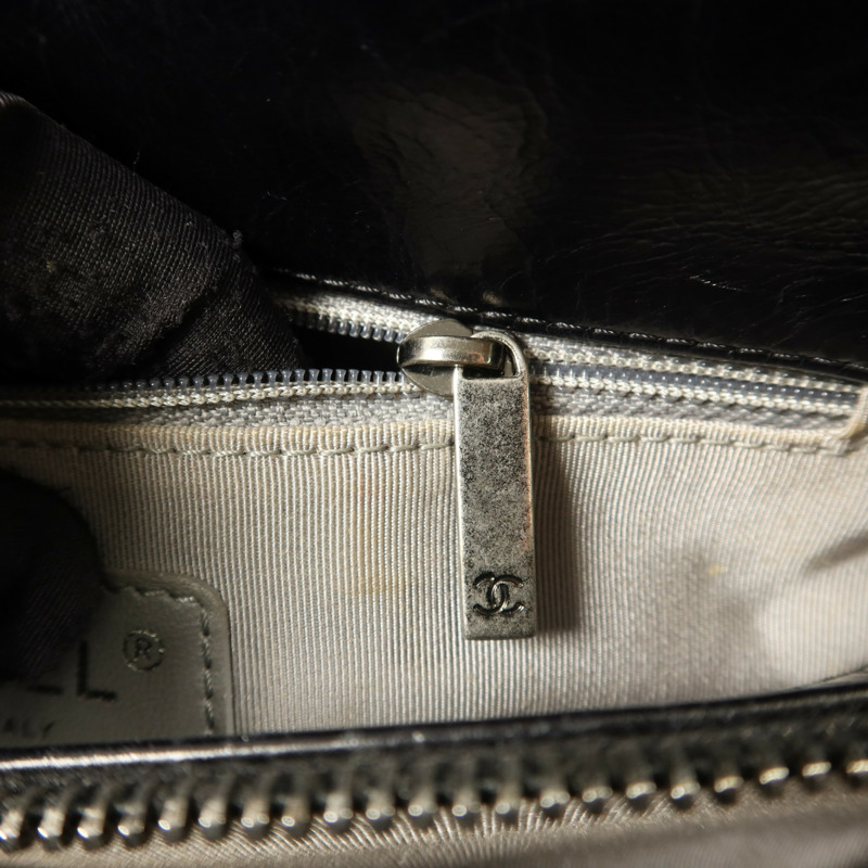 CHANEL 牛皮皮革Chain Shoulder鏈帶肩背袋-9