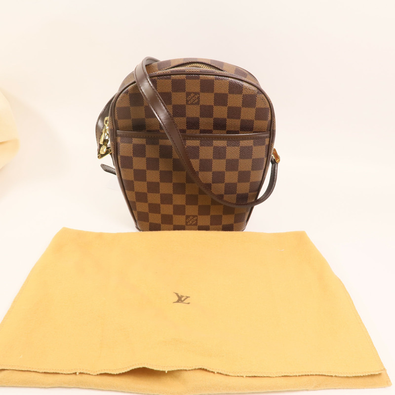 LOUIS VUITTON Damier Ipanema PM金扣肩背袋-8