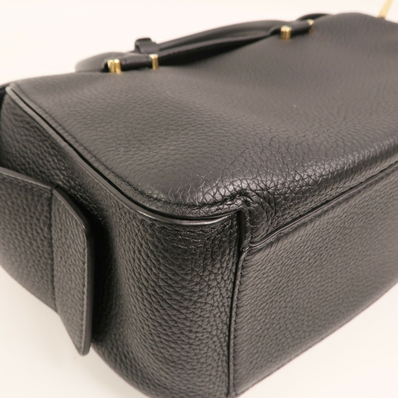 Delvaux 牛皮皮革Cool Box MM金扣手挽肩背兩用袋-11