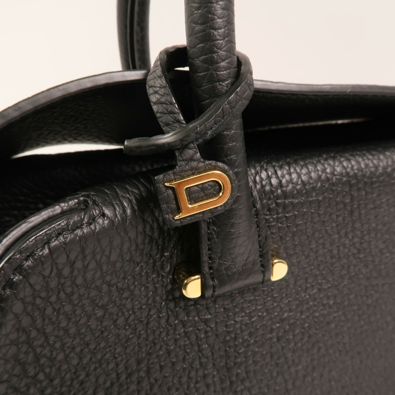 Delvaux 牛皮皮革Cool Box MM金扣手挽肩背兩用袋-13