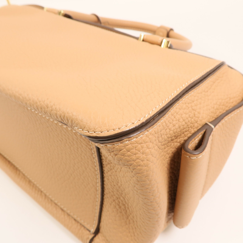 Delvaux 牛皮皮革Cool Box MM金扣手挽肩背兩用袋-10