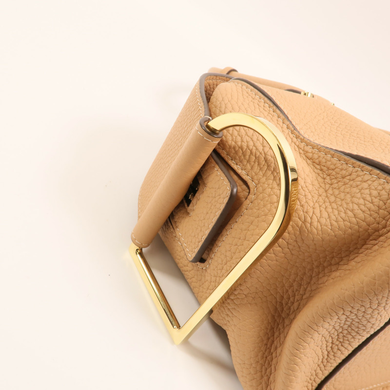 Delvaux 牛皮皮革Cool Box MM金扣手挽肩背兩用袋-12