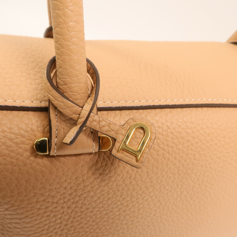 Delvaux 牛皮皮革Cool Box MM金扣手挽肩背兩用袋-13